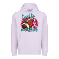 Lilac Tackle Cancer Football Premium Hoodie - texasbilliewilder