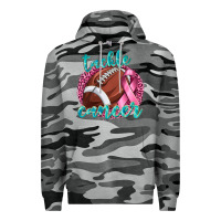 Slate Camo Tackle Cancer Football Premium Hoodie - texasbilliewilder
