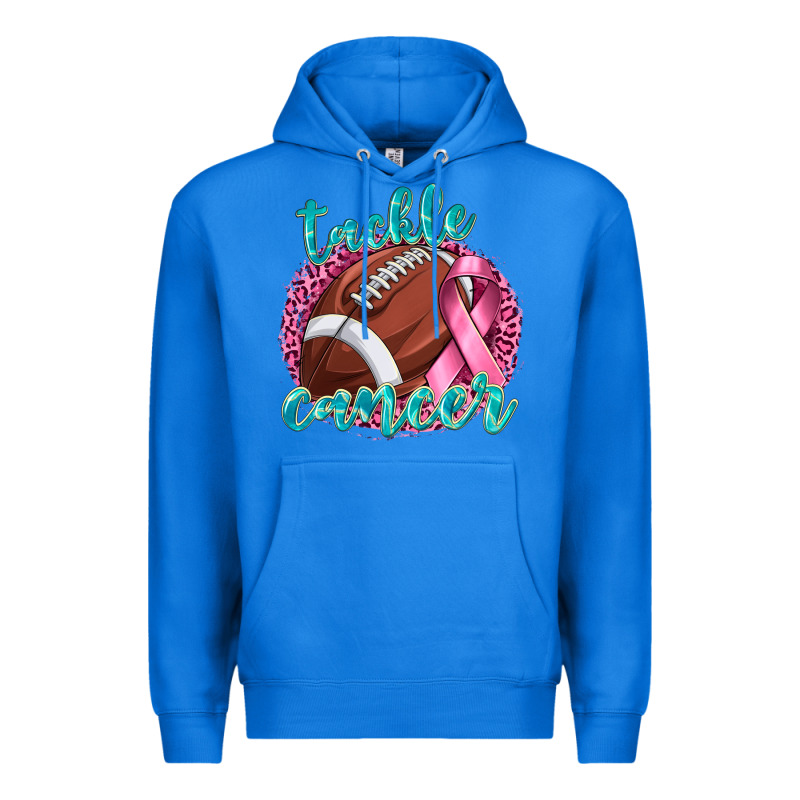 Tackle Cancer Football Premium Hoodie by texasbilliewilder | Teevron