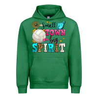 Emerald small town big spirit volleyball Urban Hoodie - Zillion Design Studio