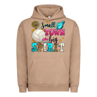Pigment Burro small town big spirit volleyball Urban Hoodie - Zillion Design Studio
