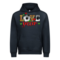 Navy love soccer Urban Hoodie - Zillion Design Studio