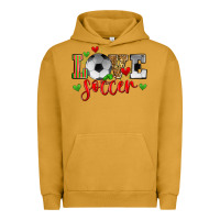 Pigment Peanut Butter love soccer Urban Hoodie - Zillion Design Studio