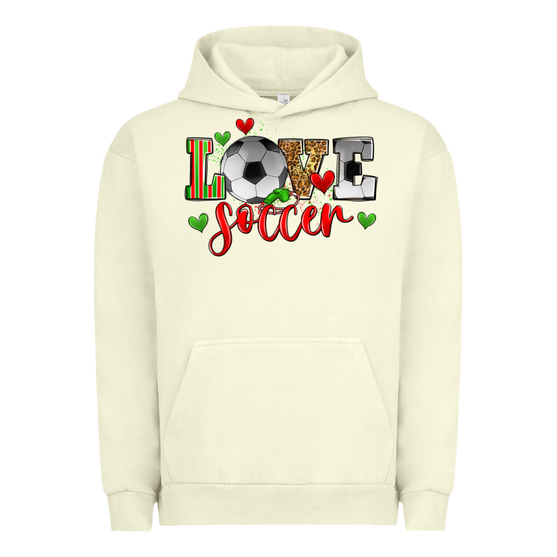Love Soccer Urban Hoodie by Zillion Design Studio | Teevron