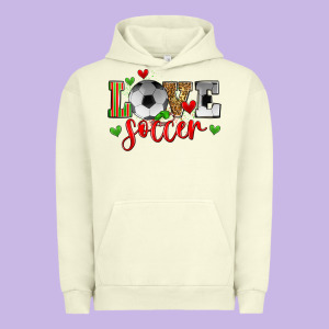 Love Soccer Urban Hoodie Designed By Zillion Design Studio