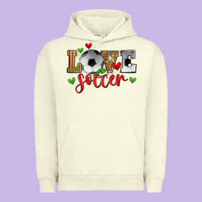 Love Soccer Urban Hoodie Designed By Zillion Design Studio