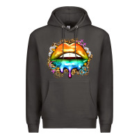 Smoke rainbow lips Premium Hoodie - Zillion Design Studio