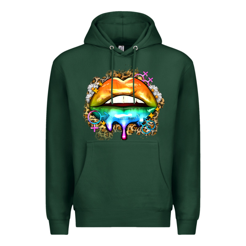 Rainbow Lips Premium Hoodie by Zillion Design Studio | Teevron