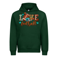Forest Green love football Urban Hoodie - Zillion Design Studio