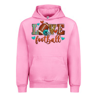 Fuchsia Pink love football Urban Hoodie - Zillion Design Studio
