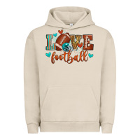 Pigment French Oak love football Urban Hoodie - Zillion Design Studio