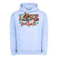 Pigment Grape Ice love football Urban Hoodie - Zillion Design Studio