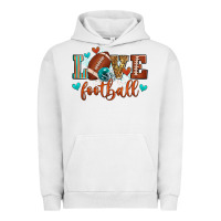Pigment Lunar Rock love football Urban Hoodie - Zillion Design Studio