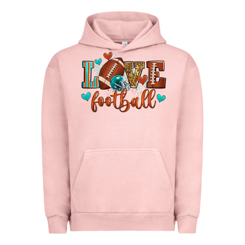 Love Football Urban Hoodie by Zillion Design Studio | Teevron