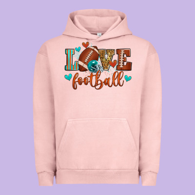 Love Football Urban Hoodie Designed By Zillion Design Studio