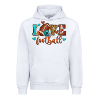 White love football Urban Hoodie - Zillion Design Studio