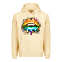Pina Colada rainbow lips Premium Hoodie - Zillion Design Studio