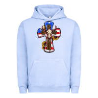 Pigment Grape Ice american flag cross cow skull sunflowers Urban Hoodie - RanaPortraitStore