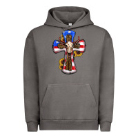 Pigment Tornado american flag cross cow skull sunflowers Urban Hoodie - RanaPortraitStore