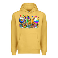 Antique Gold pride wine cups Premium Hoodie - Zillion Design Studio