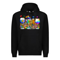 Black pride wine cups Premium Hoodie - Zillion Design Studio