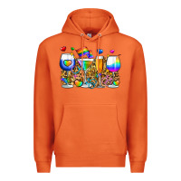 Carrot pride wine cups Premium Hoodie - Zillion Design Studio
