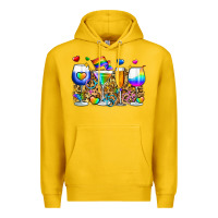 Lemon pride wine cups Premium Hoodie - Zillion Design Studio