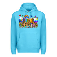 Ocean Blue pride wine cups Premium Hoodie - Zillion Design Studio