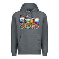 Rock pride wine cups Premium Hoodie - Zillion Design Studio