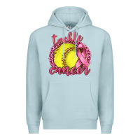 Blue Mist Tackle Cancer Softball Premium Hoodie - texasbilliewilder