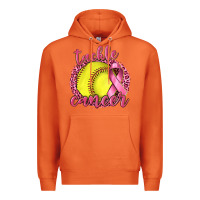 Carrot Tackle Cancer Softball Premium Hoodie - texasbilliewilder