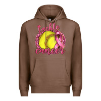 Chestnut Tackle Cancer Softball Premium Hoodie - texasbilliewilder