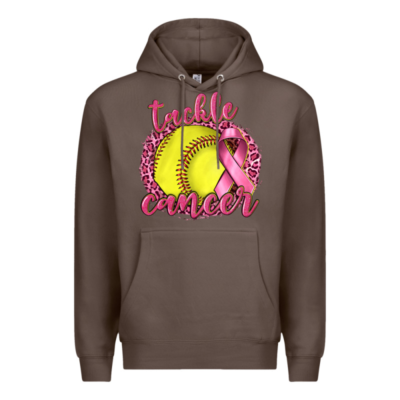 Tackle Cancer Softball Premium Hoodie by texasbilliewilder | Teevron