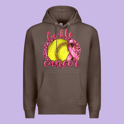 Tackle Cancer Softball Premium Hoodie Designed By Texasbilliewilder