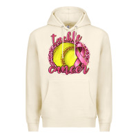 Tofu Tackle Cancer Softball Premium Hoodie - texasbilliewilder