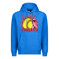 True Royal Tackle Cancer Softball Premium Hoodie - texasbilliewilder