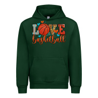 Forest Green love basketball Urban Hoodie - Zillion Design Studio