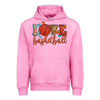Fuchsia Pink love basketball Urban Hoodie - Zillion Design Studio