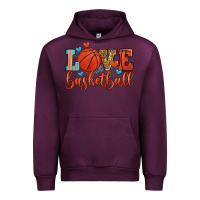 Mauve Wine love basketball Urban Hoodie - Zillion Design Studio