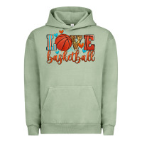 Pigment Oil Green love basketball Urban Hoodie - Zillion Design Studio