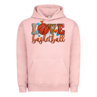 Pigment Salmon love basketball Urban Hoodie - Zillion Design Studio