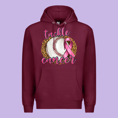 Tackle Cancer Baseball Premium Hoodie Designed By Texasbilliewilder