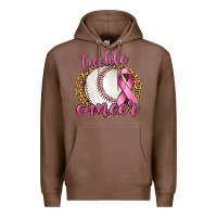 Chestnut Tackle Cancer Baseball Premium Hoodie - texasbilliewilder