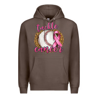 Coffee Tackle Cancer Baseball Premium Hoodie - texasbilliewilder