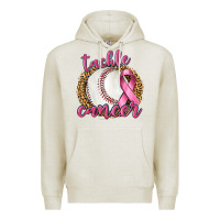 Oatmeal Heather Tackle Cancer Baseball Premium Hoodie - texasbilliewilder