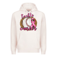 Pale Pink Tackle Cancer Baseball Premium Hoodie - texasbilliewilder