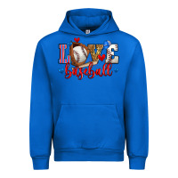 Cobalt love baseball Urban Hoodie - Zillion Design Studio