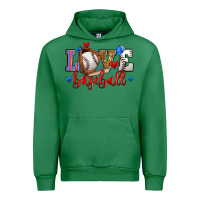 Emerald love baseball Urban Hoodie - Zillion Design Studio