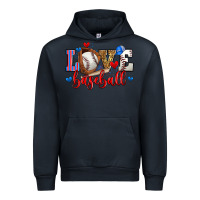 Navy love baseball Urban Hoodie - Zillion Design Studio