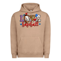 Pigment Burro love baseball Urban Hoodie - Zillion Design Studio